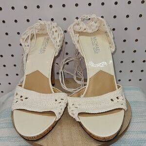 Michael Kors MK Crochet Heels Sz 7.5